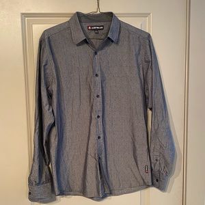 Gray Long Sleeve Button down